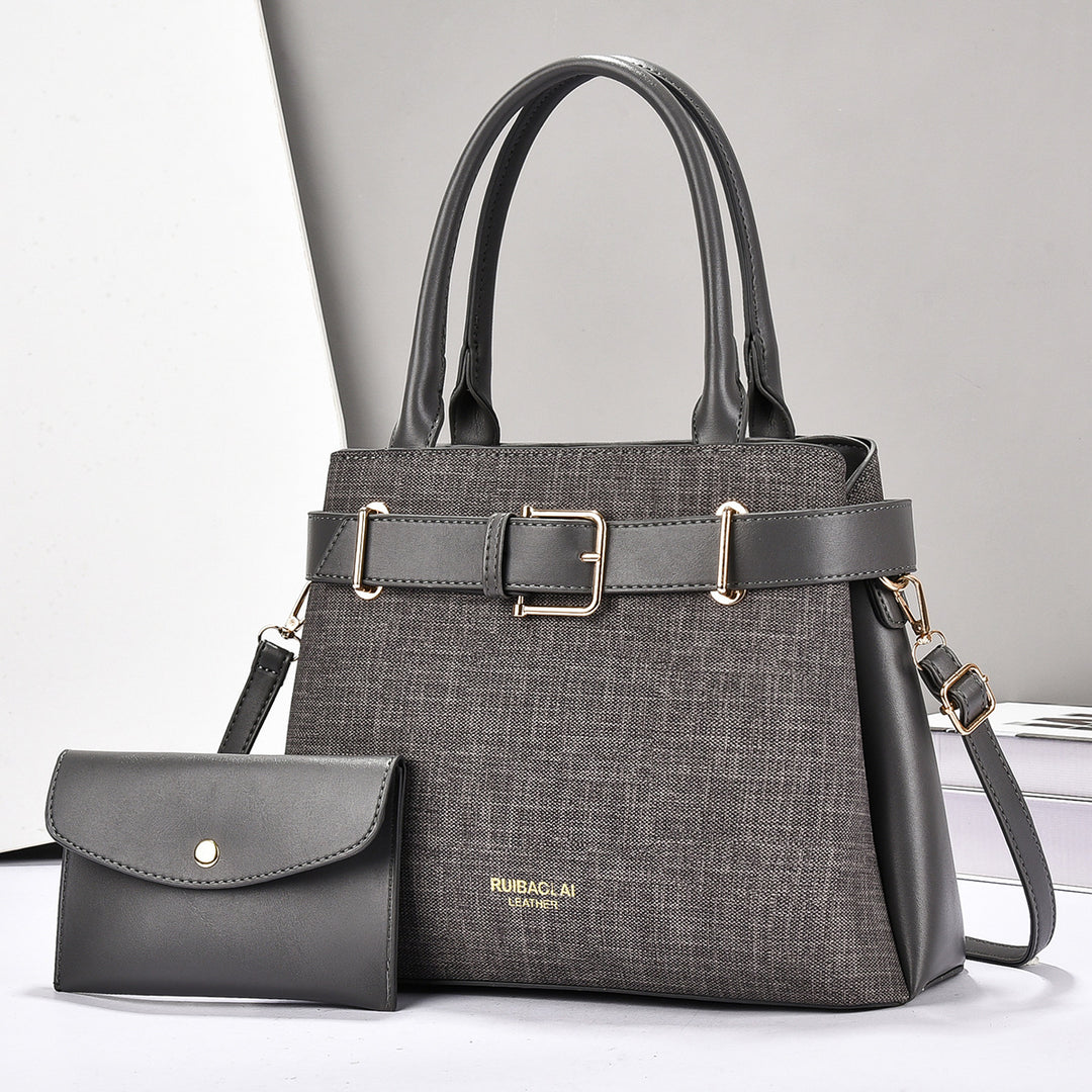 Damen elegante Umhängetasche mit abnehmbarem Mini-Portemonnaie Nord Taschen