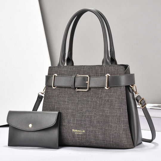 Damen elegante Umhängetasche mit abnehmbarem Mini-Portemonnaie Nord Taschen