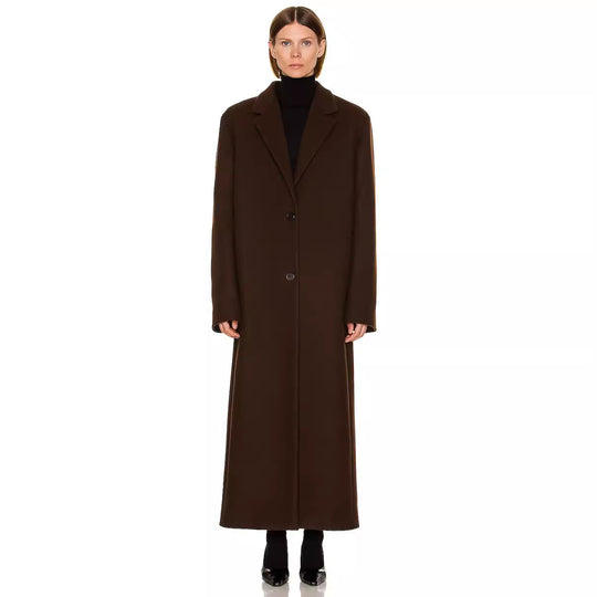 Damen Maximaler Einreihiger Mantel im Oversize‑Schnitt mit klassischem Revers Nord Taschen