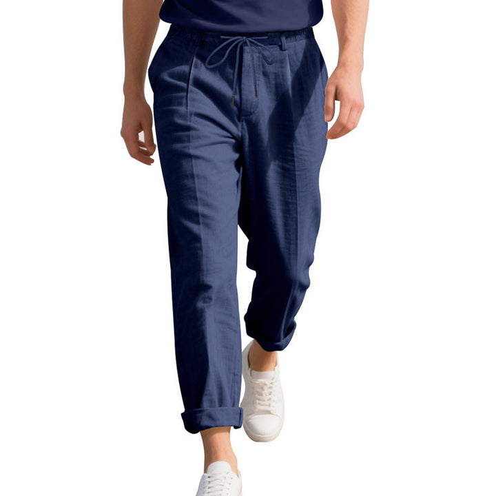 Herren leichte, atmungsaktive Strandhose mit verstellbarem Kordelzug und praktischen seitlichen Taschen