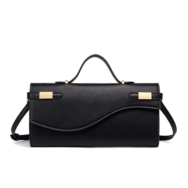 Damen Handtasche mit modernem Wellenmuster und elegantem Verschluss Nord Taschen
