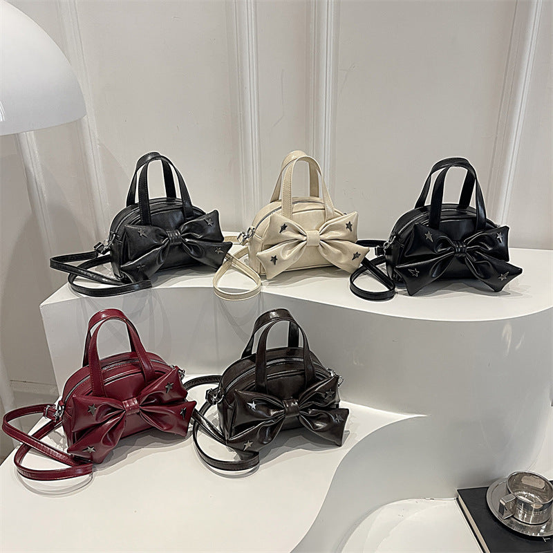 Damen Designer Handtasche mit verspieltem Schleifenakzent Nord Taschen