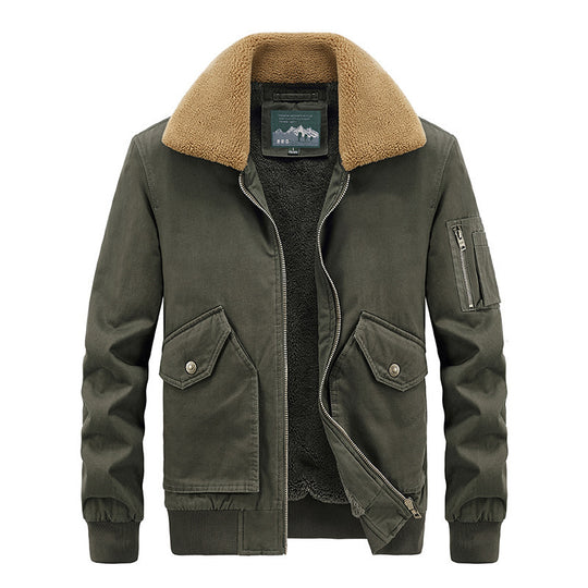 Herren Aviator-Blouson mit Sherpa-Kragen und Thermo-Teddyfutter Nord Taschen