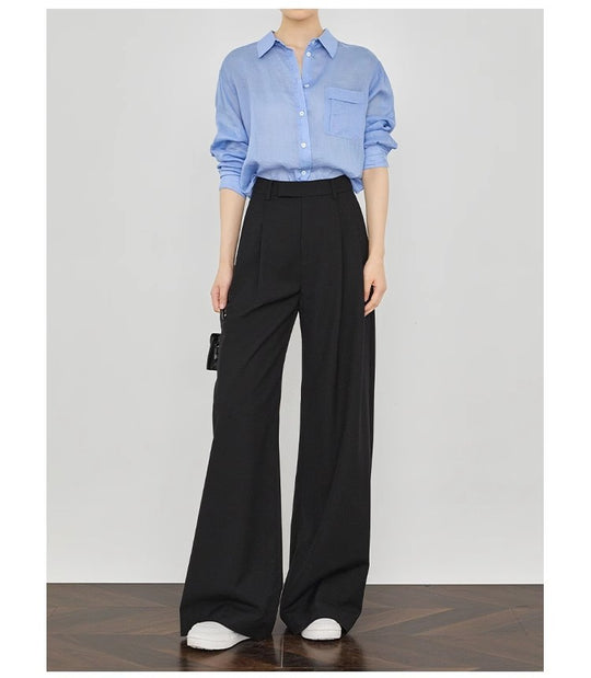 Damen Elegante und lässige weite Hose Nord Taschen
