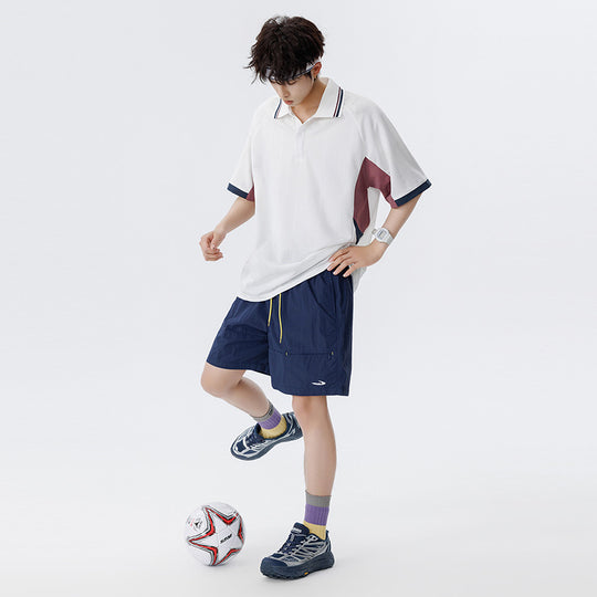 Unisex Boxy Oversize Polo-Shirt aus technischem Funktionsjersey mit Kontrastpaneelen und Raglanärmeln Nord Taschen