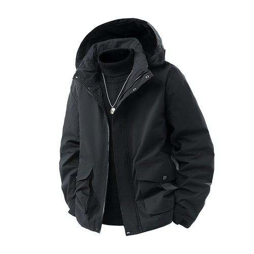 Herren Kapuzen-Parka mit technischer Wetterschutzmembran, isolierter Steppfüllung und Utility-Taschen Nord Taschen
