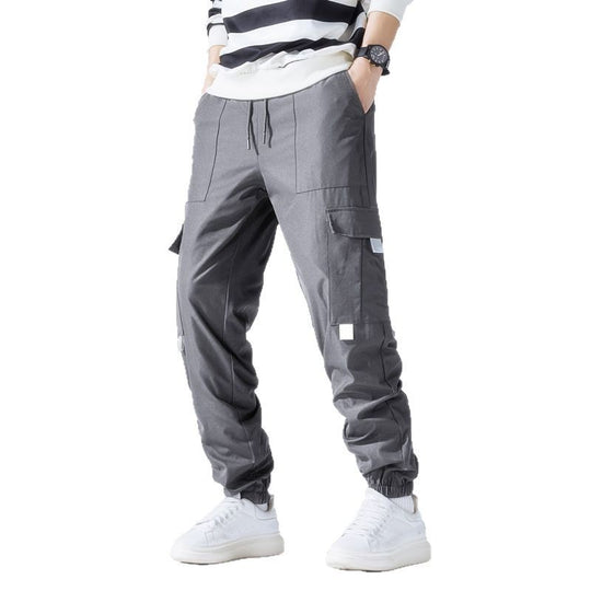 Herren Technische Utility-Cargohose im Joggerstil mit Tunnelzug & elastischen Knöchelbündchen Nord Taschen