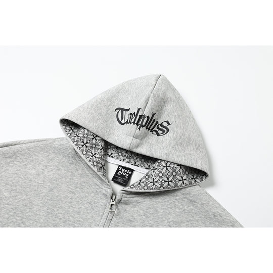 Unisex Kapuzenpullover im Urban‑Gothic‑Print mit geripptem Saum Nord Taschen