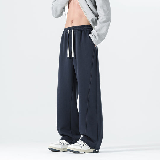 Herren Extraweite Sweatpants im Palazzo‑Look mit Tunnelzugbund und Seitentaschen Nord Taschen