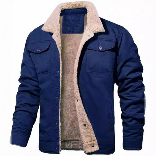 Elegante Cord Herrenjacke