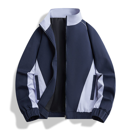 Herren Leichte Athletic-Softshell-Trainingsjacke mit Kontrastpaneelen, Stehkragen & elastischem Saum Nord Taschen
