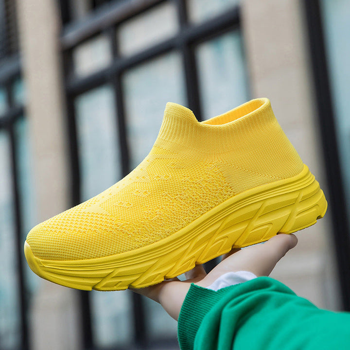 Damen Hochleistungs-Sneaker mit flexiblem Strick-Obermaterial und dämpfender Sohle