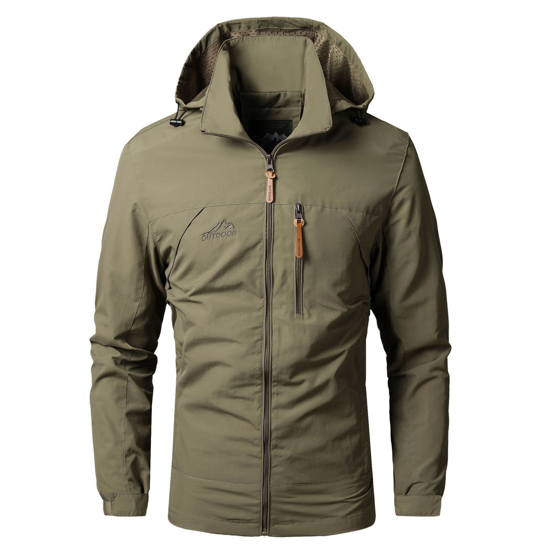 Herren leichte Outdoor-Fieldjacke mit Kapuze, atmungsaktivem Futter und Multifunktions‑Taschen Nord Taschen