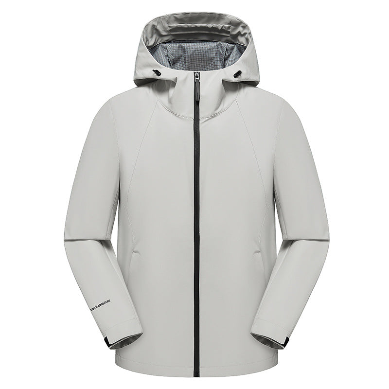 Herren dreilagige Softshell-Kapuzenjacke mit nahtversiegelter Wetterschutzmembran und ergonomischem Schnitt Nord Taschen