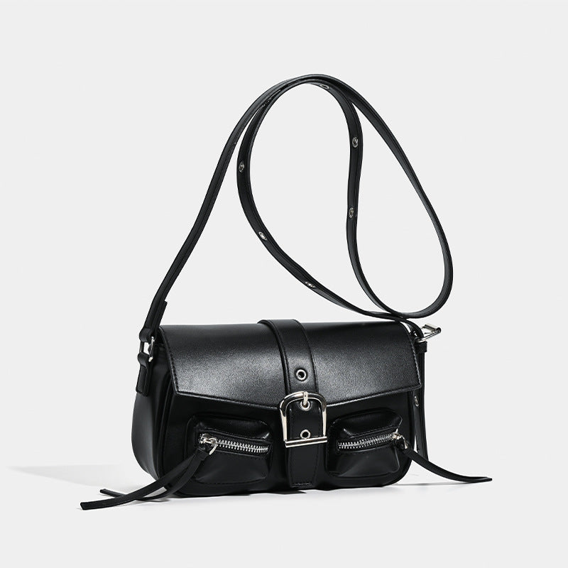 Damen Umhängetasche mit funktionalen Reißverschlusstaschen und luxuriösem Kunstleder Nord Taschen