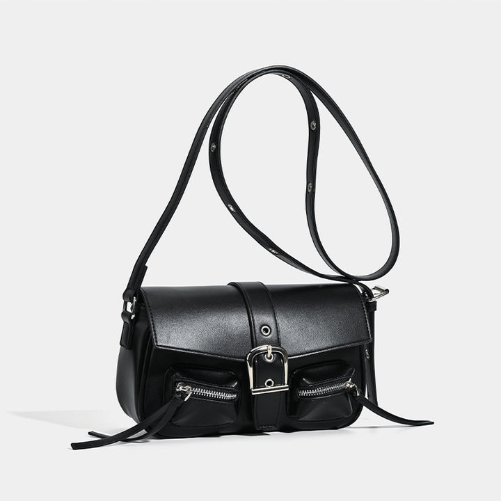 Damen Umhängetasche mit funktionalen Reißverschlusstaschen und luxuriösem Kunstleder Nord Taschen