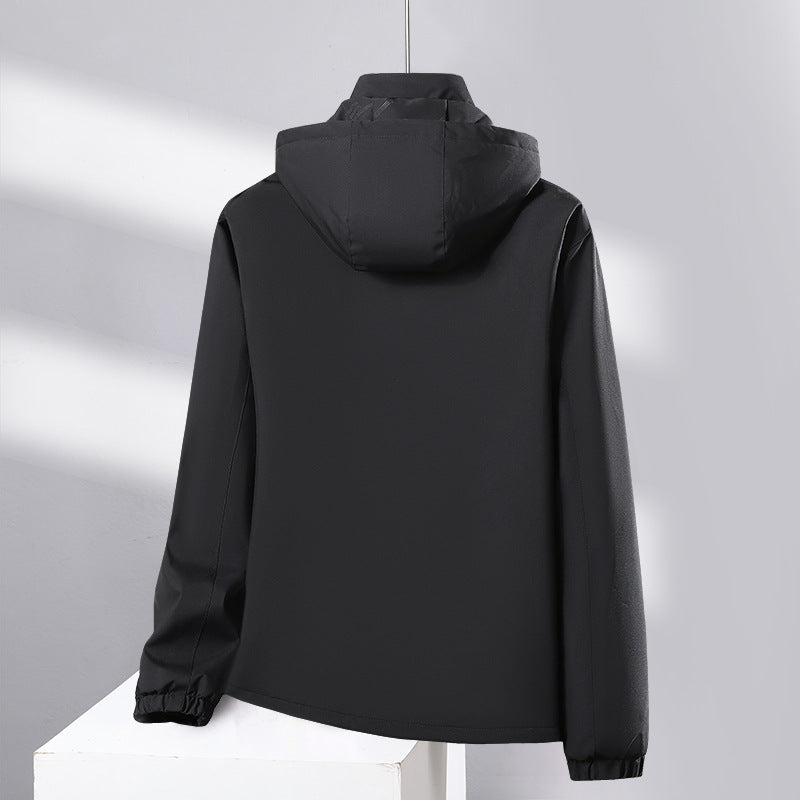 Herren Softshell-Allwetterjacke mit wasserdichter Membran, verstellbarer Kapuze und verdeckten Reißverschlüssen Nord Taschen