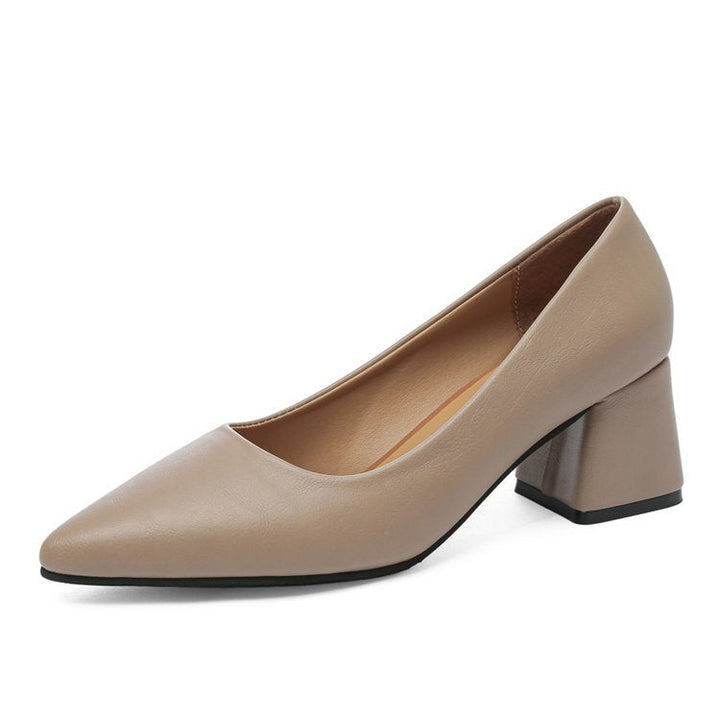Damen elegante Pumps mit blockiertem Absatz