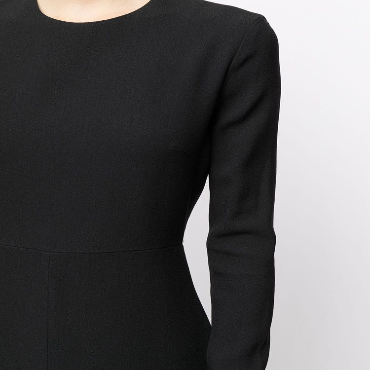 Damen Tailliertes Midikleid mit langem Arm, vorderlichem Schlitz und cleanem Tailoring Nord Taschen