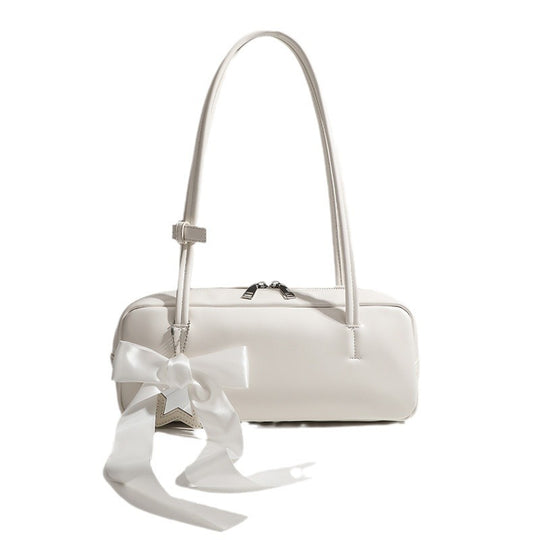 Damen Handtasche mit elegantem Schleifenakzent und praktischem Reißverschluss Nord Taschen
