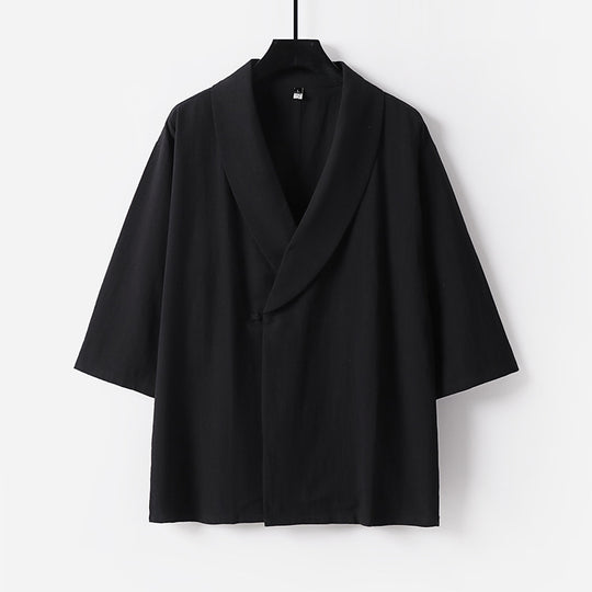 Damen Oversize Kimono-Blazer mit Schalkragen Nord Taschen