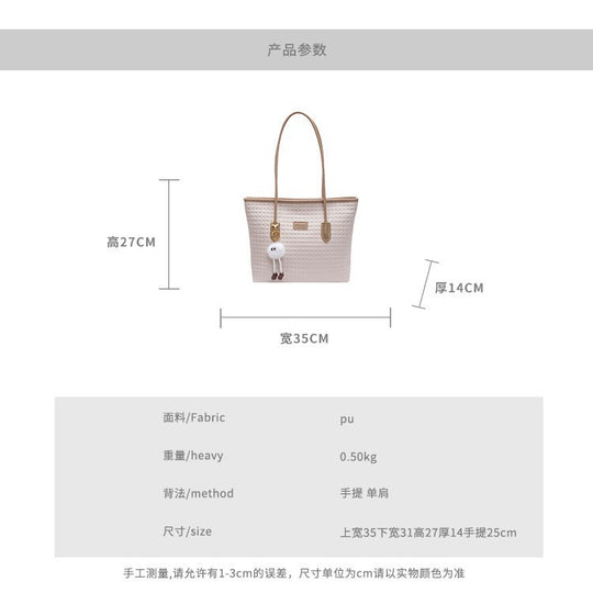Damen Handtasche aus hochwertigem Flechtmaterial Nord Taschen
