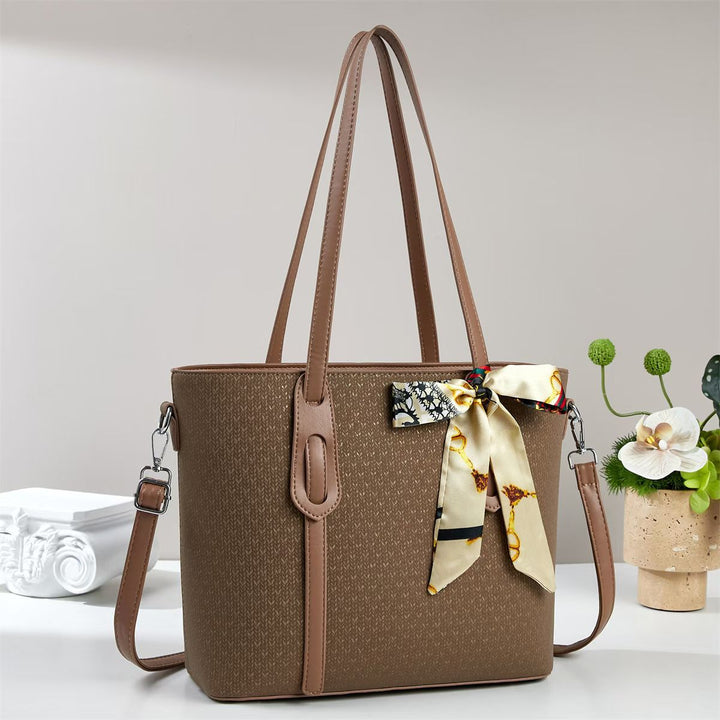 Damen Shopper-Tasche mit modischem Seidenband Nord Taschen