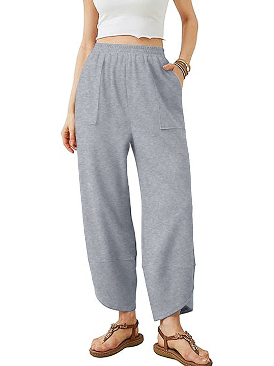 Damen Culotte-Hose mit elastischem Bund und aufgesetzten Taschen Nord Taschen