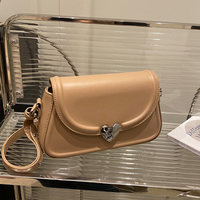 Damen Crossbody Tasche mit Herzen-Verschluss Nord Taschen