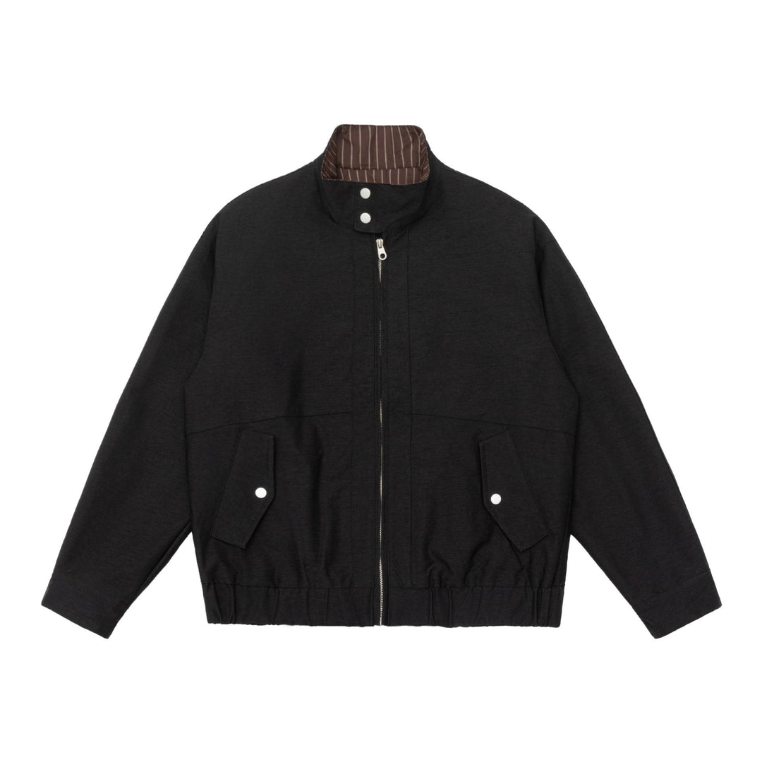 Herren Wattierte Bomberjacke mit Stehkragen, Pattentaschen und elastischem Saum Nord Taschen