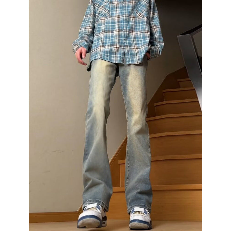 Herren Baumwollmix-Hose mit geradem Bein, lockerem Schnitt und tiefer Leibhöhe Nord Taschen