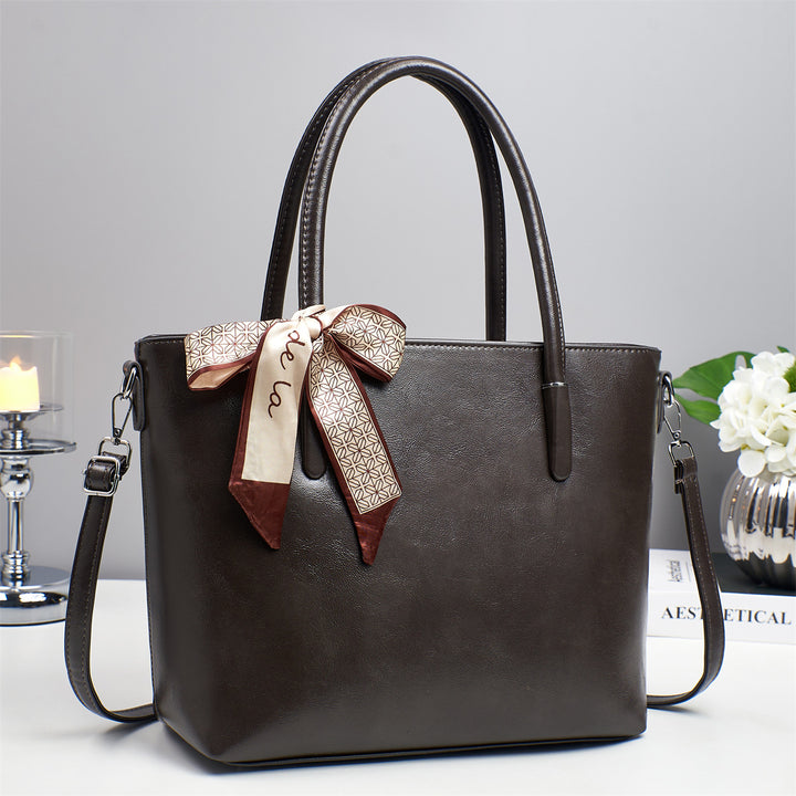 Damen elegante Shoulder-Bag mit verspieltem Schleifenakzent Nord Taschen