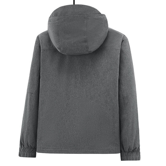 Herren Atmungsaktive Softshell-Outdoorjacke mit Kapuze, verschweißten Reißnähten und Ärmel-Tasche Nord Taschen