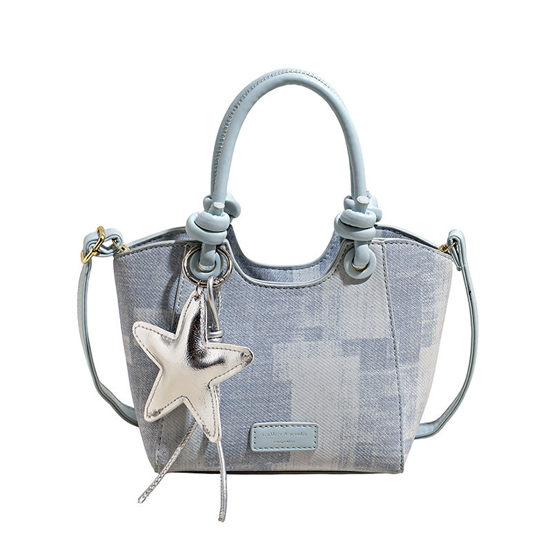 Damen modische Handtasche mit robustem Design und abnehmbarem Sternanhänger Nord Taschen