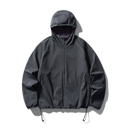 Unisex Leichte Kapuzen‑Softshelljacke mit Fleecegefütterter Innenkapuze und verstellbarem Saum Nord Taschen