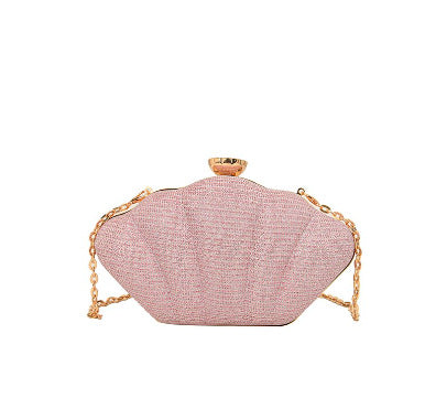 Damen elegante Clutch mit funkelndem Kettenhenkel Nord Taschen