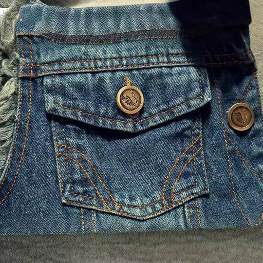 Stylische Herren Denim Weste