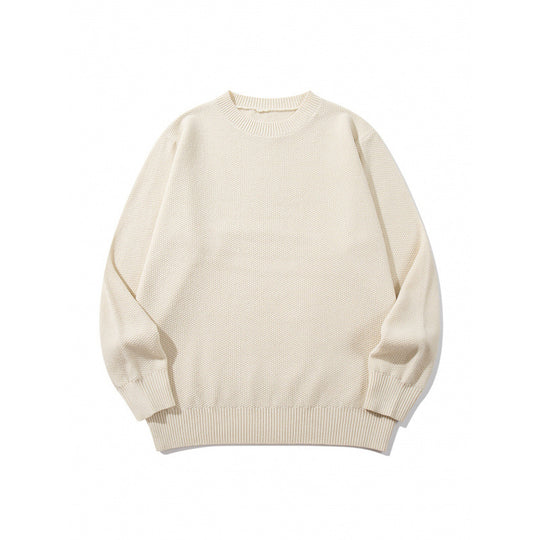 Unisex Boxy-Feinstrick-Pullover mit Waffelstruktur und geripptem Saum Nord Taschen