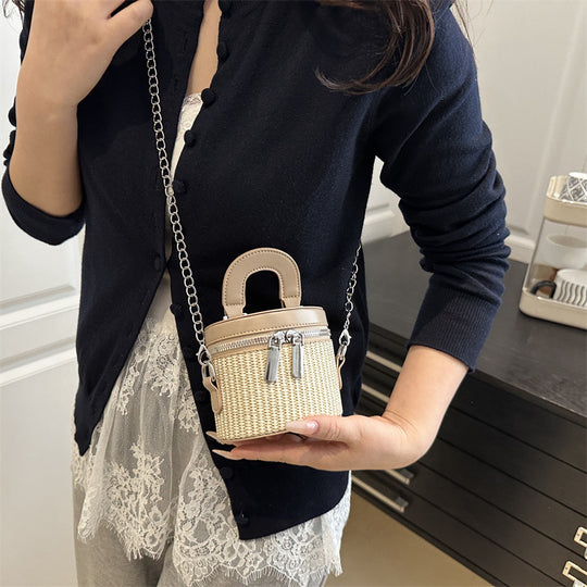 Damen Mini-Rucksackhandtasche mit elegantem Zipper und praktischem Tragegriff Nord Taschen