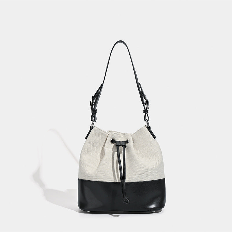 Damen Hobo-Tasche mit elegantem Kordelzugsystem und luxuriösen Lederakzenten Nord Taschen