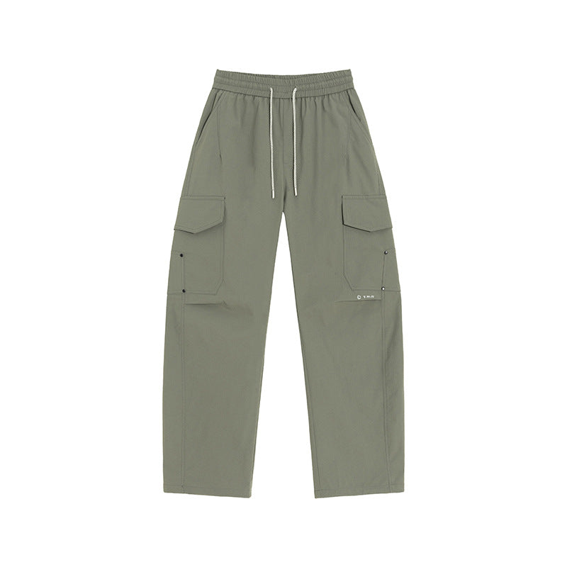 Herren Cargo-Freizeithose mit elastischem Bund, Kordelzug & aufgesetzten Klappentaschen Nord Taschen