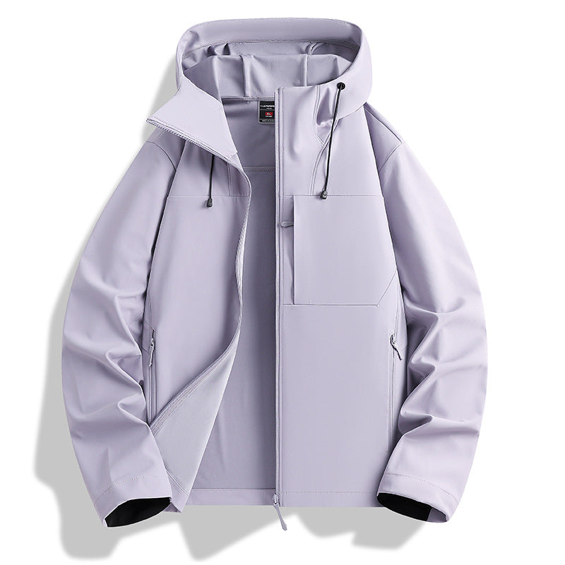 Damen Leichte wasserdichte Kapuzenjacke mit atmungsaktiver Beschichtung, Reißverschlusstaschen und verstellbaren Bündchen Nord Taschen