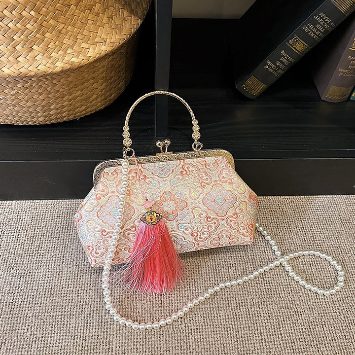Damen elegante Clutch-Tasche mit kunstvollen Verzierungen Nord Taschen