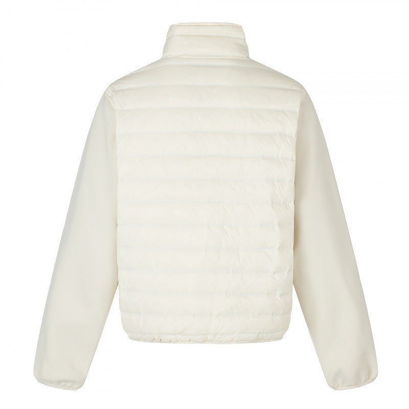 Damen Leichte Hybrid‑Steppjacke mit gesteppter Front und Fleeceärmeln Nord Taschen