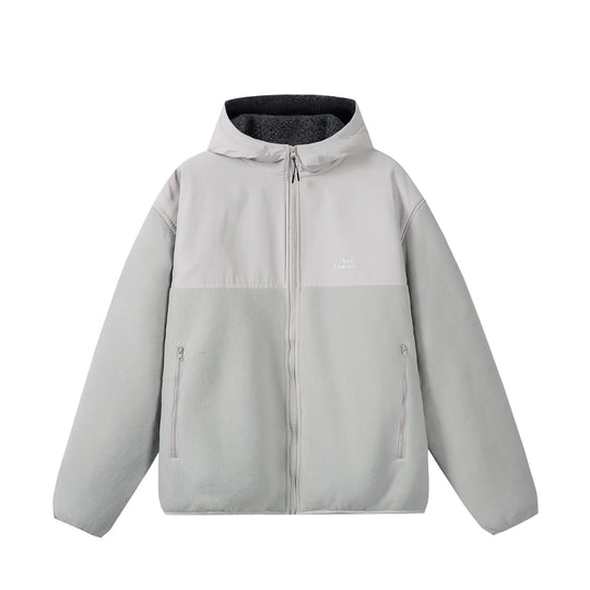 Unisex Fleece-Kapuzenjacke mit Teddyfutter, durchgehendem Reißverschluss und seitlichen Reißverschlusstaschen Nord Taschen