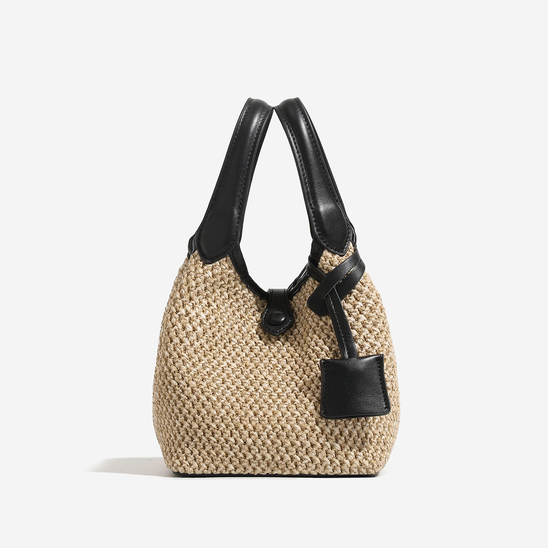Damen Hobo-Tasche mit geflochtenem Design und kontrastierenden Lederakzenten Nord Taschen