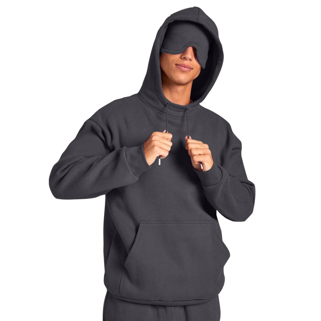 Herren Kapuzenpullover mit Kängurutasche und regulierbarem Tunnelzug Nord Taschen