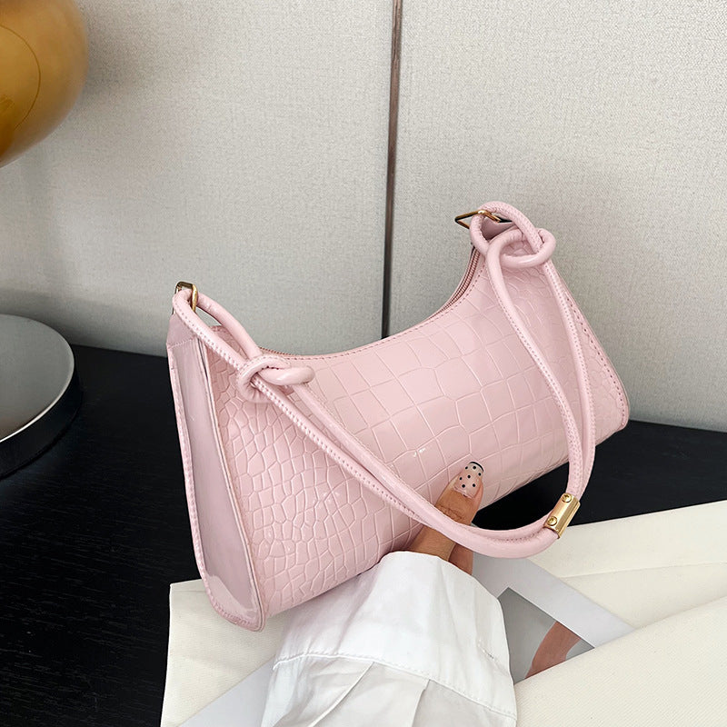 Damen elegante Handtasche mit kroko-ähnlicher Textur Nord Taschen