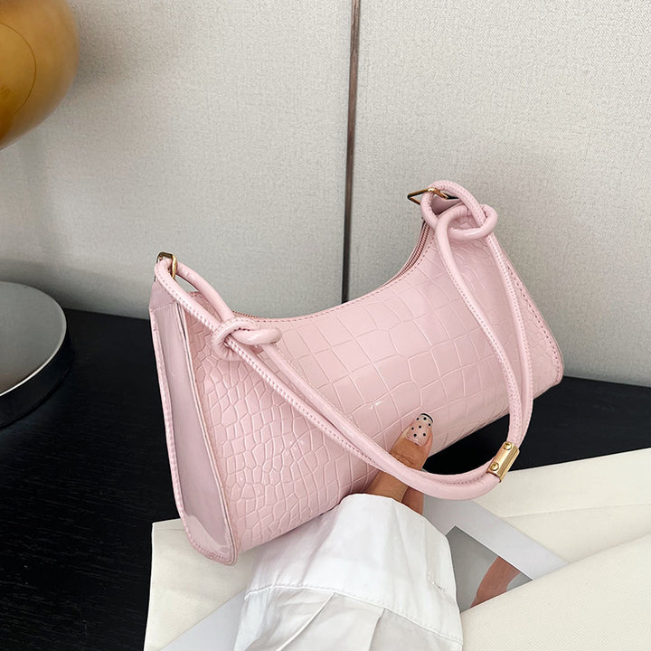 Damen elegante Handtasche mit kroko-ähnlicher Textur Nord Taschen
