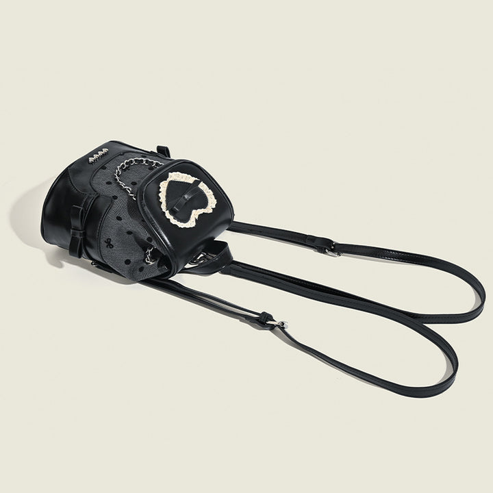 Damen Rucksacktasche mit romantischem Herzmotiv und hochwertigen Details Nord Taschen